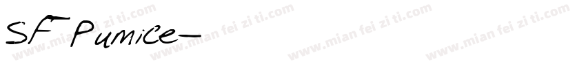 SF Pumice字体转换